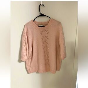 Boden Pink Elbow Sweater XL
